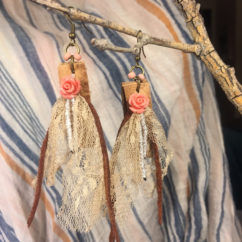 Country Rose earrings